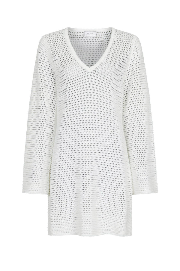 Jeanett Crochet Dress White